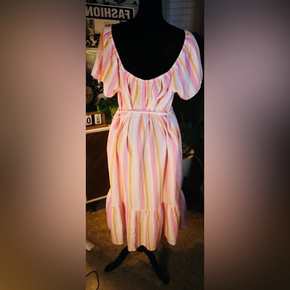 Colorful Pastel Summer Maxi dress - Picture 4 of 7